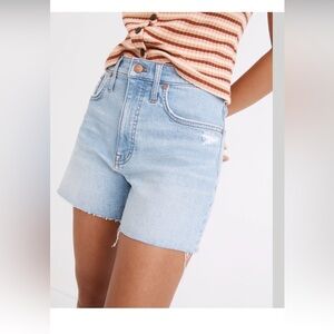 Madewell High-Rise Denim Shorts Littleton Wash Size 30